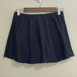 Miraclesuit Swim Skirt Womens Size 10? Black Shaping Tummy Control Lined Stretch